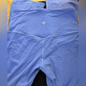 Lululemon Align mini flare extra short size 8 wild indigo blue leggings